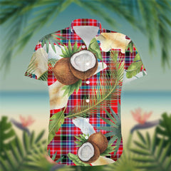 Straiton Tartan Hawaiian Shirt Hibiscus, Coconut, Parrot, Pineapple - Tropical Garden Shirt