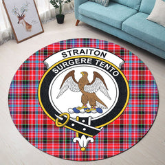 Straiton Tartan Crest Round Rug