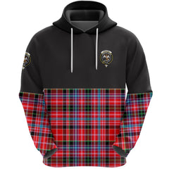 Straiton Clan Half Of Tartan Hoodie