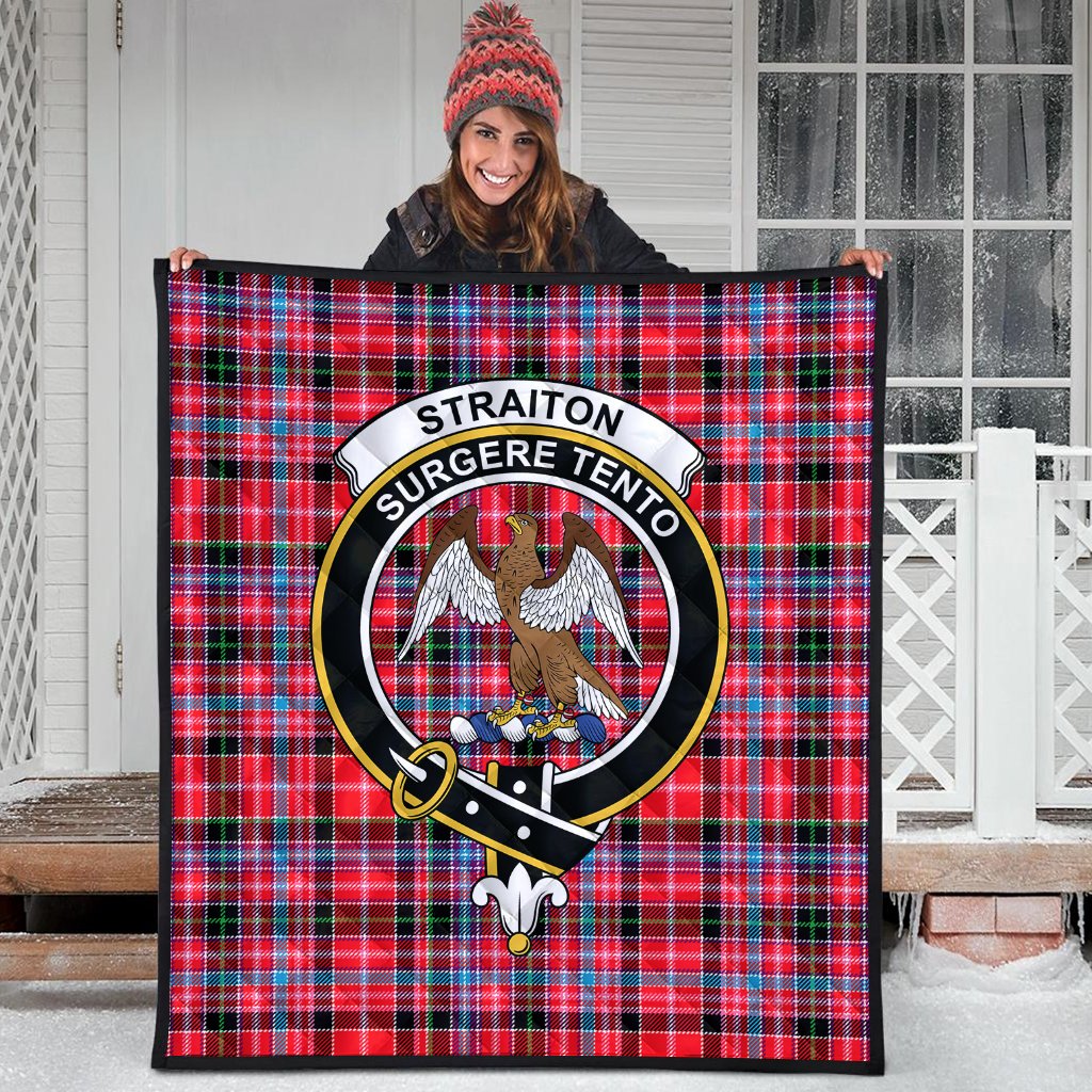 Straiton Tartan Crest Quilt