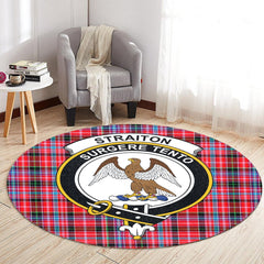 Straiton Tartan Crest Round Rug