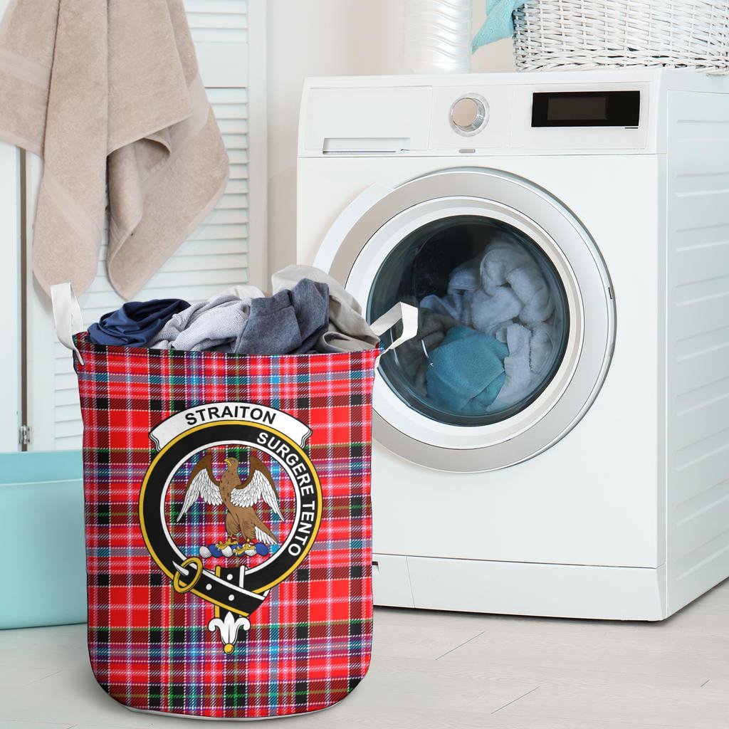 Straiton Tartan Crest Laundry Basket