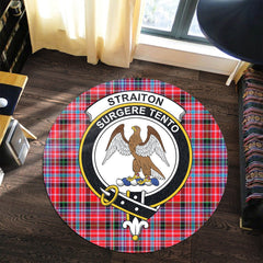 Straiton Tartan Crest Round Rug