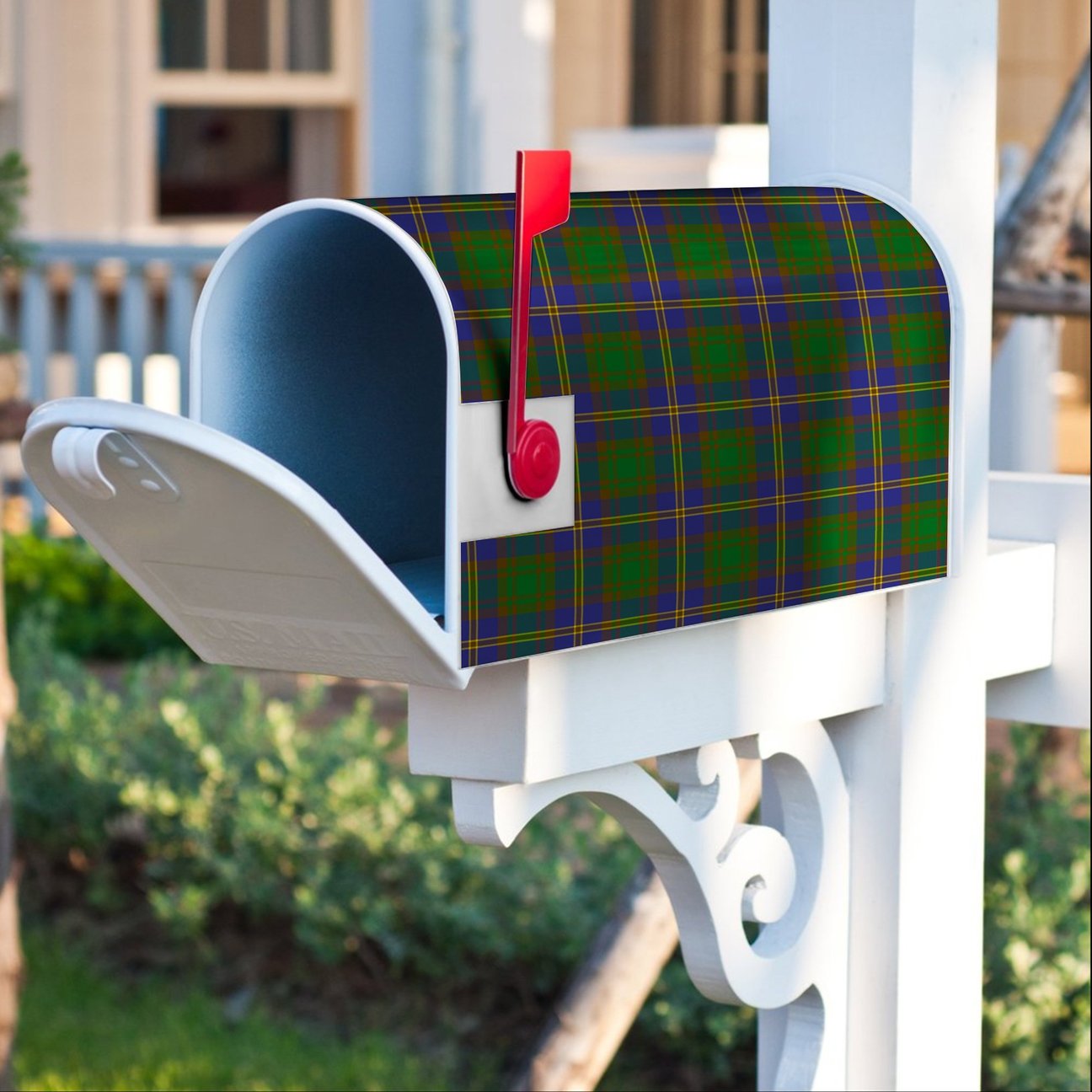 Strange Of Balkaskie Tartan Crest Mailbox