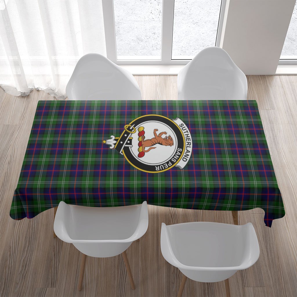 Sutherland Tartan Crest Tablecloth