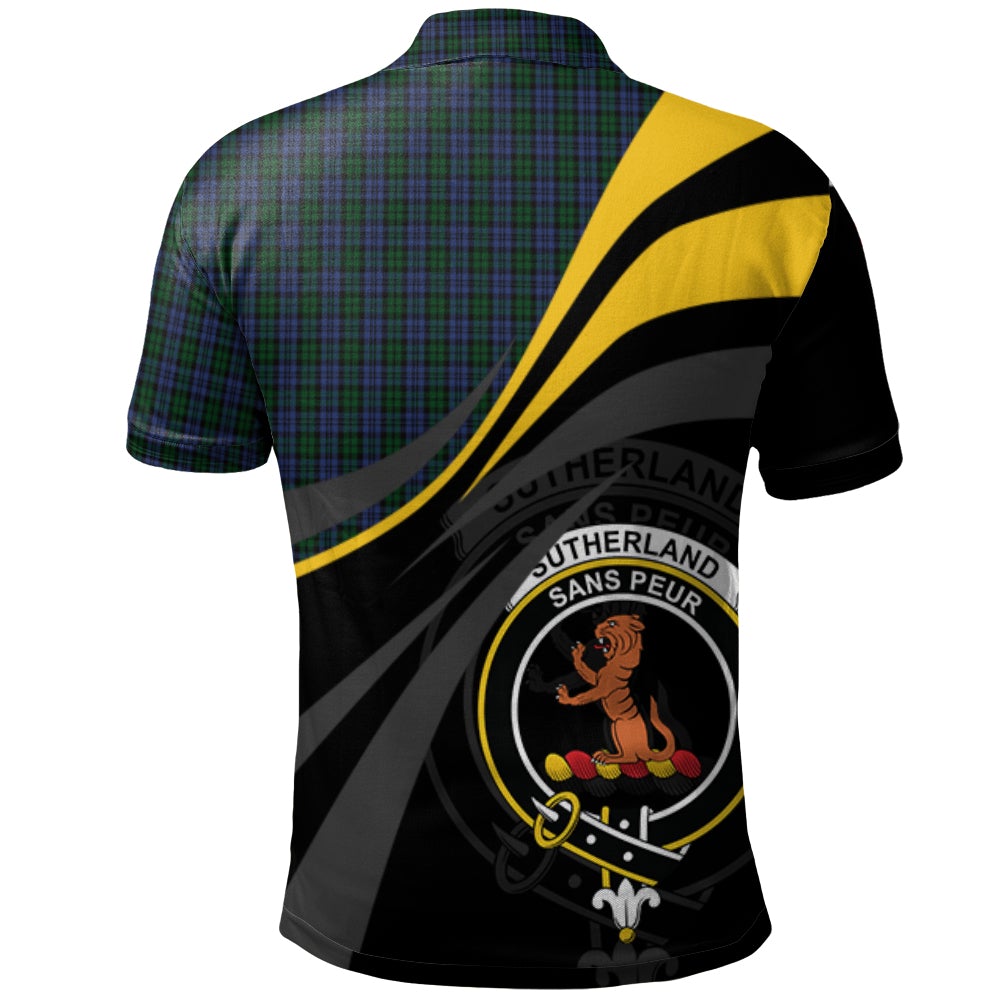 Sutherland 02 Tartan Polo Shirt - Royal Coat Of Arms Style