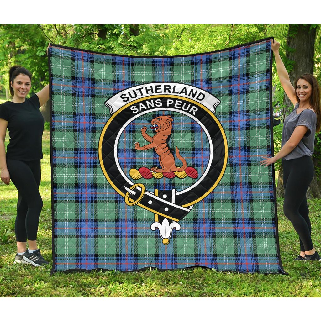 Sutherland Ancient Tartan Crest Quilt