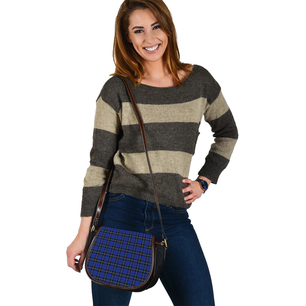 Swan Tartan Saddle Handbags