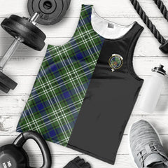 Swinton Tartan Crest Men's Tank Top - Cross Style