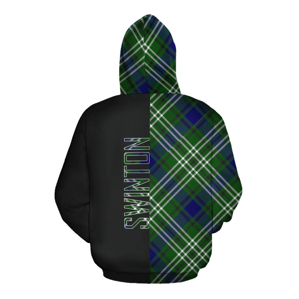 Swinton Tartan Hoodie Half of Me - Cross Style