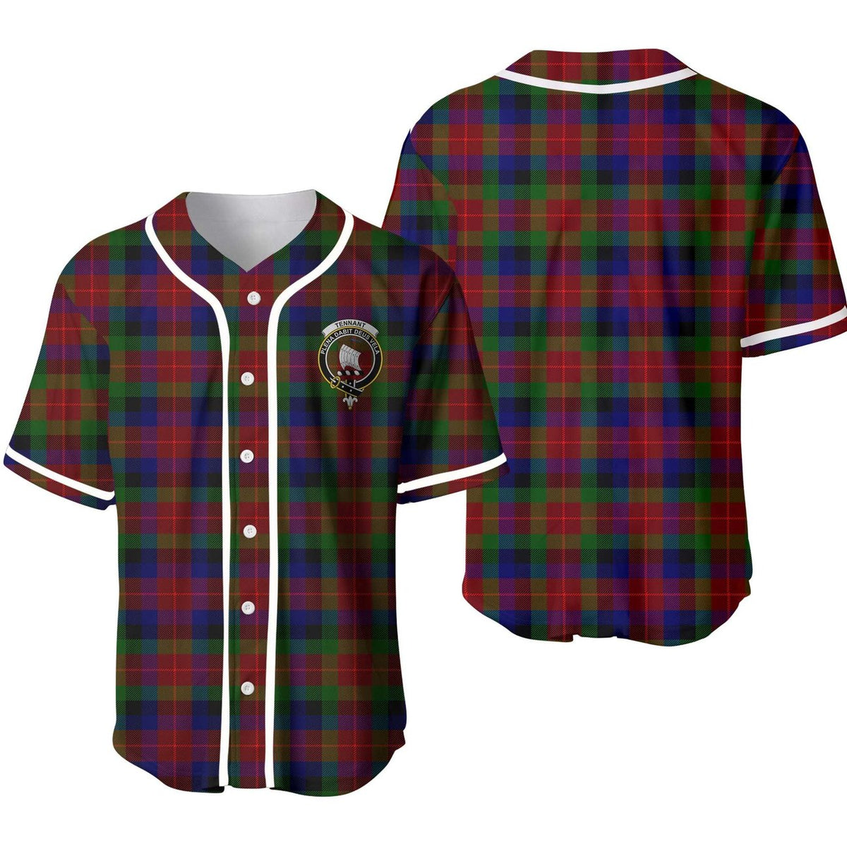 Tennant Tartan Unisex Baseball Jersey