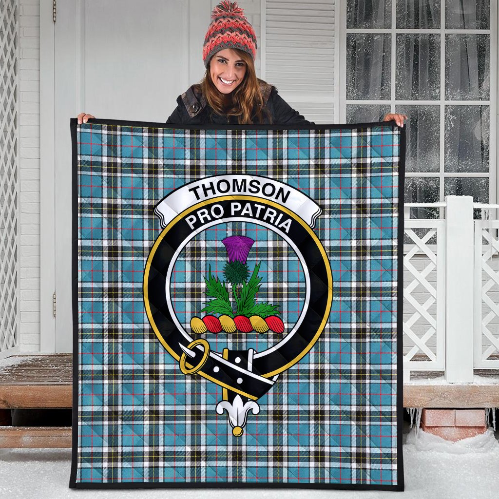 Thomson Tartan Crest Quilt