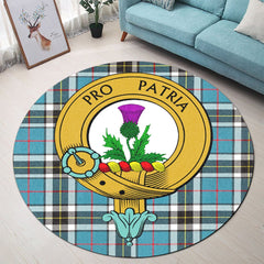 Thomson Tartan Crest Round Rug