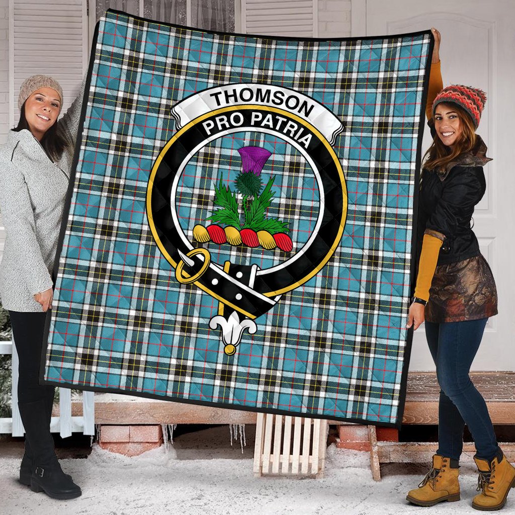 Thomson Tartan Crest Quilt