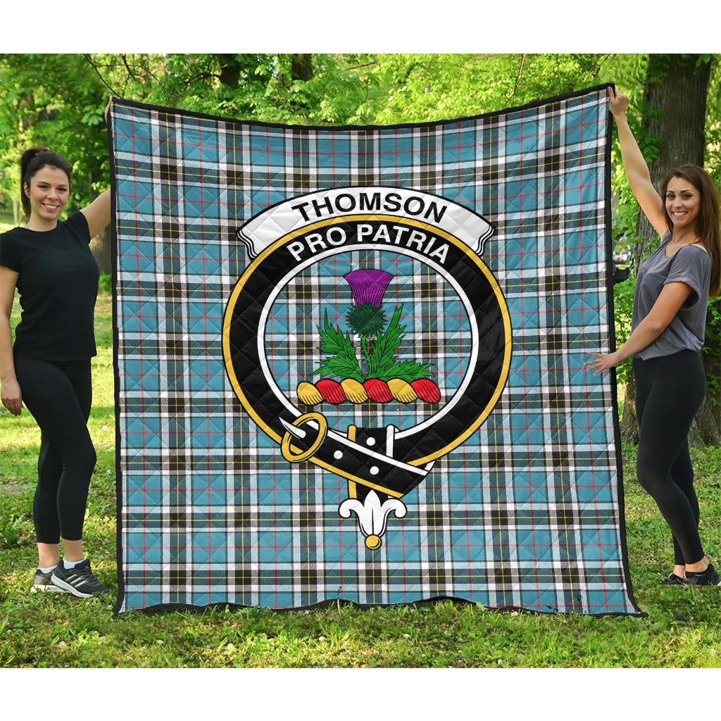 Thomson Tartan Crest Quilt