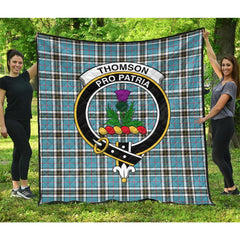 Thomson Tartan Crest Quilt