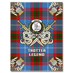 Trotter Tartan Gold Courage Symbol Blanket