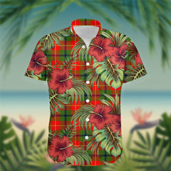 Turnbull Tartan Hawaiian Shirt Hibiscus, Coconut, Parrot, Pineapple - Tropical Garden Shirt