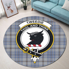 Tweedie Tartan Crest Round Rug