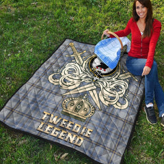 Tweedie Tartan Crest Legend Gold Royal Premium Quilt