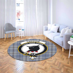 Tweedie Tartan Crest Round Rug