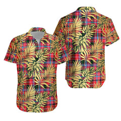 Udny Tartan Vintage Leaves Hawaiian Shirt