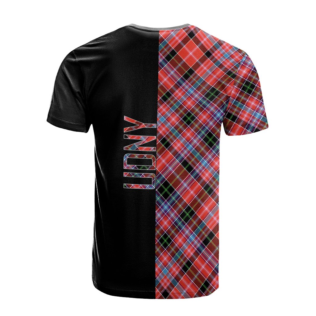 Udny Tartan T-Shirt Half of Me - Cross Style