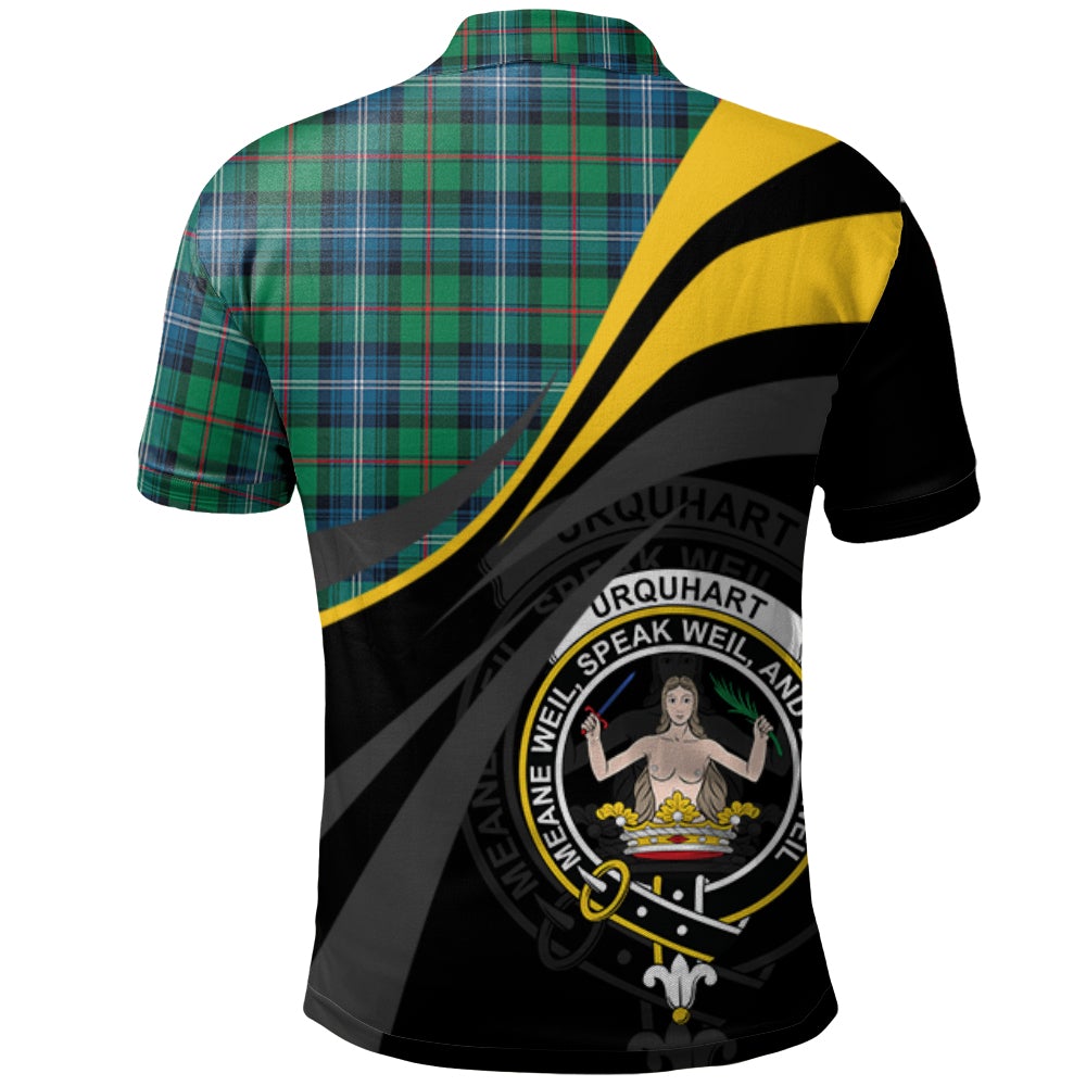 Urquhart Ancient Tartan Polo Shirt - Royal Coat Of Arms Style