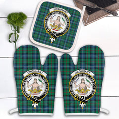 Urquhart Ancient Tartan Crest Oven Mitt And Pot Holder (2 Oven Mitts + 1 Pot Holder)