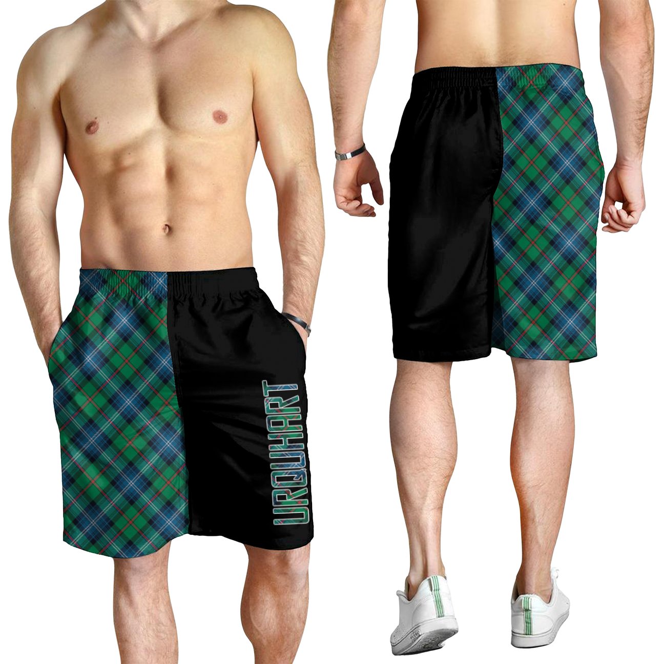 Urquhart Ancient Tartan Crest Men's Short - Cross Style