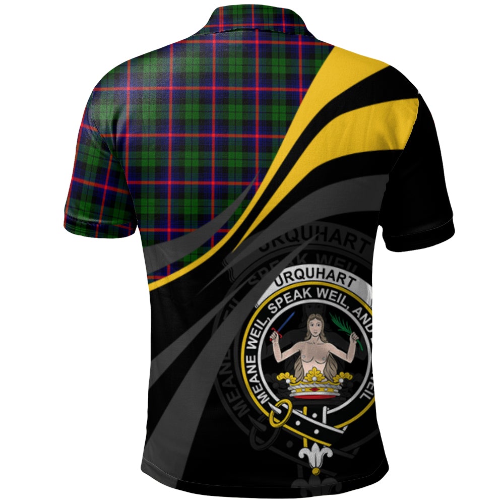 Urquhart Modern Tartan Polo Shirt - Royal Coat Of Arms Style