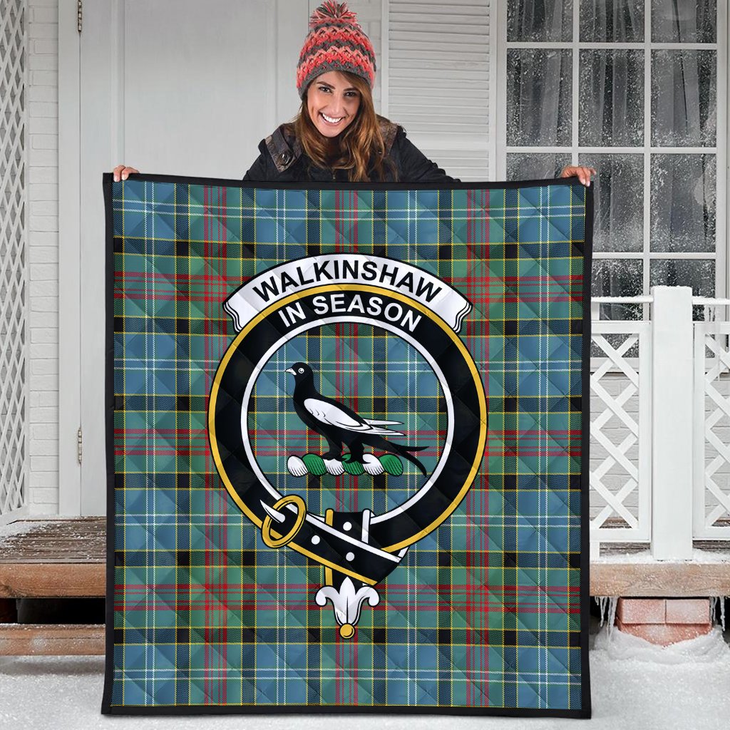 Walkinshaw Tartan Crest Quilt