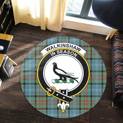 Walkinshaw Tartan Crest Round Rug