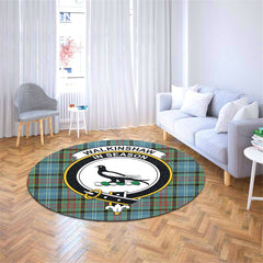 Walkinshaw Tartan Crest Round Rug