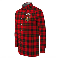 Wallace Weathered Tartan Long Sleeve Button Shirt