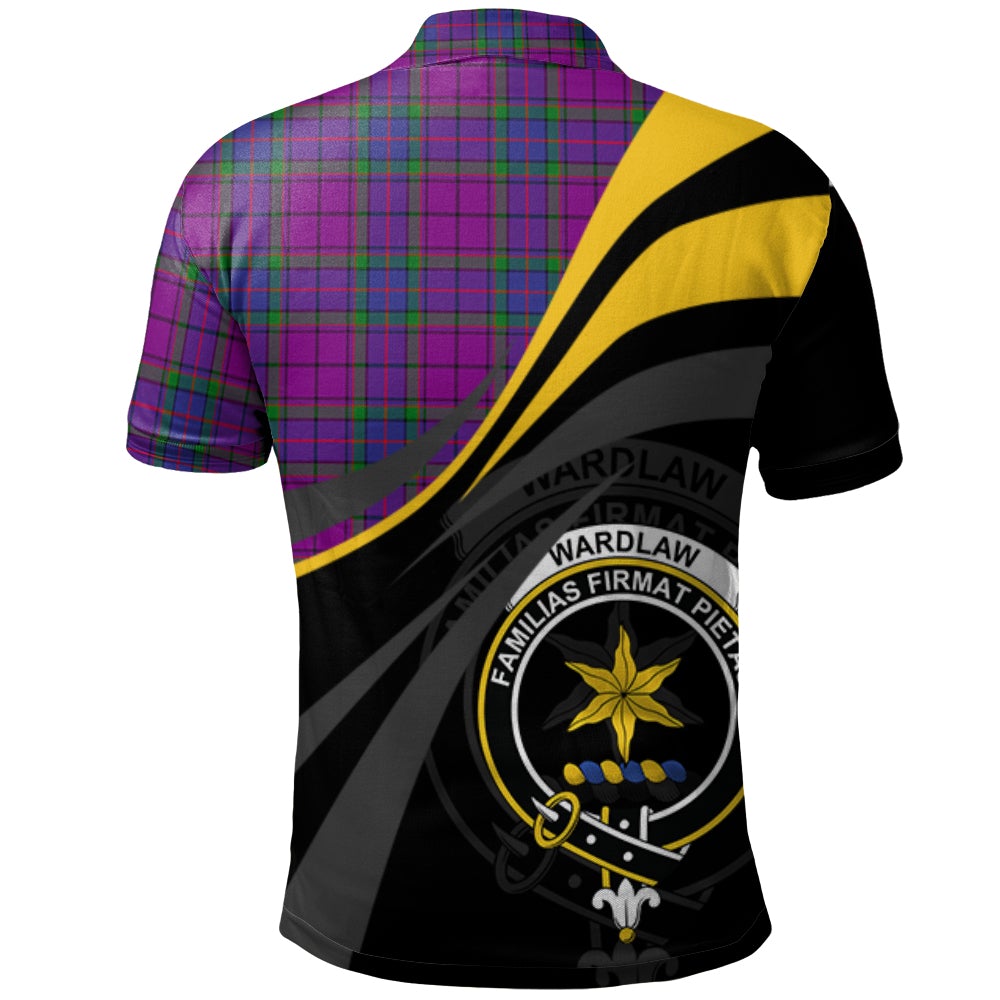 Wardlaw Modern Tartan Polo Shirt - Royal Coat Of Arms Style