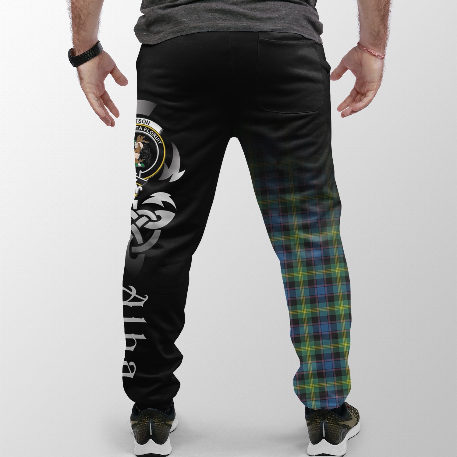 Watson Ancient Tartan Crest Jogger Sweatpants - Alba Celtic Style