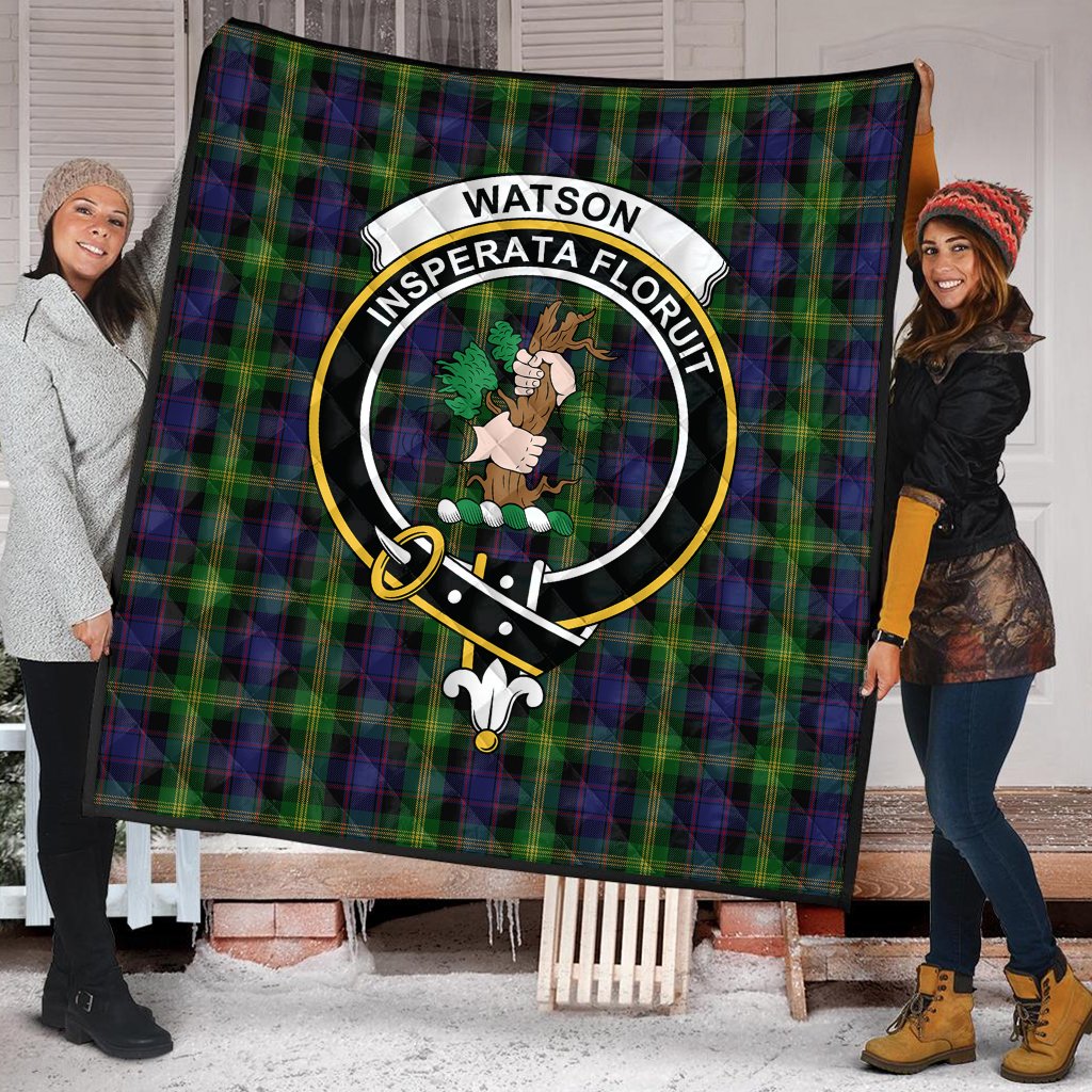 Watson Tartan Crest Quilt