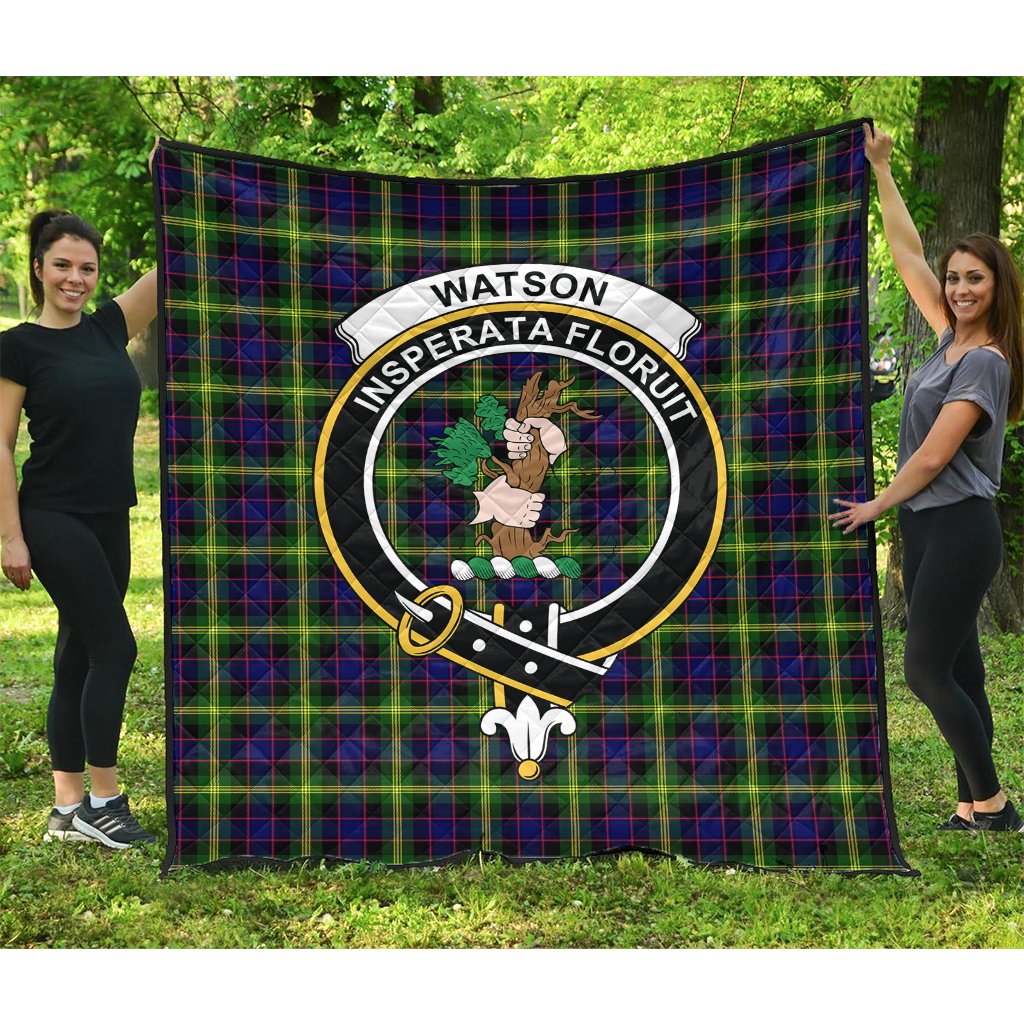 Watson Modern Tartan Crest Quilt