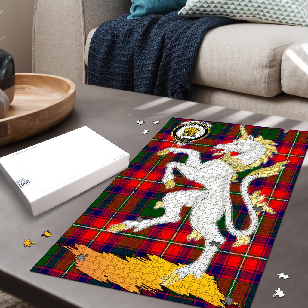 Wauchope Tartan Crest Unicorn Scotland Jigsaw Puzzles