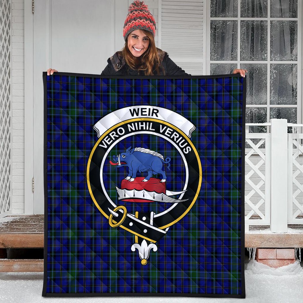 Weir Tartan Crest Quilt