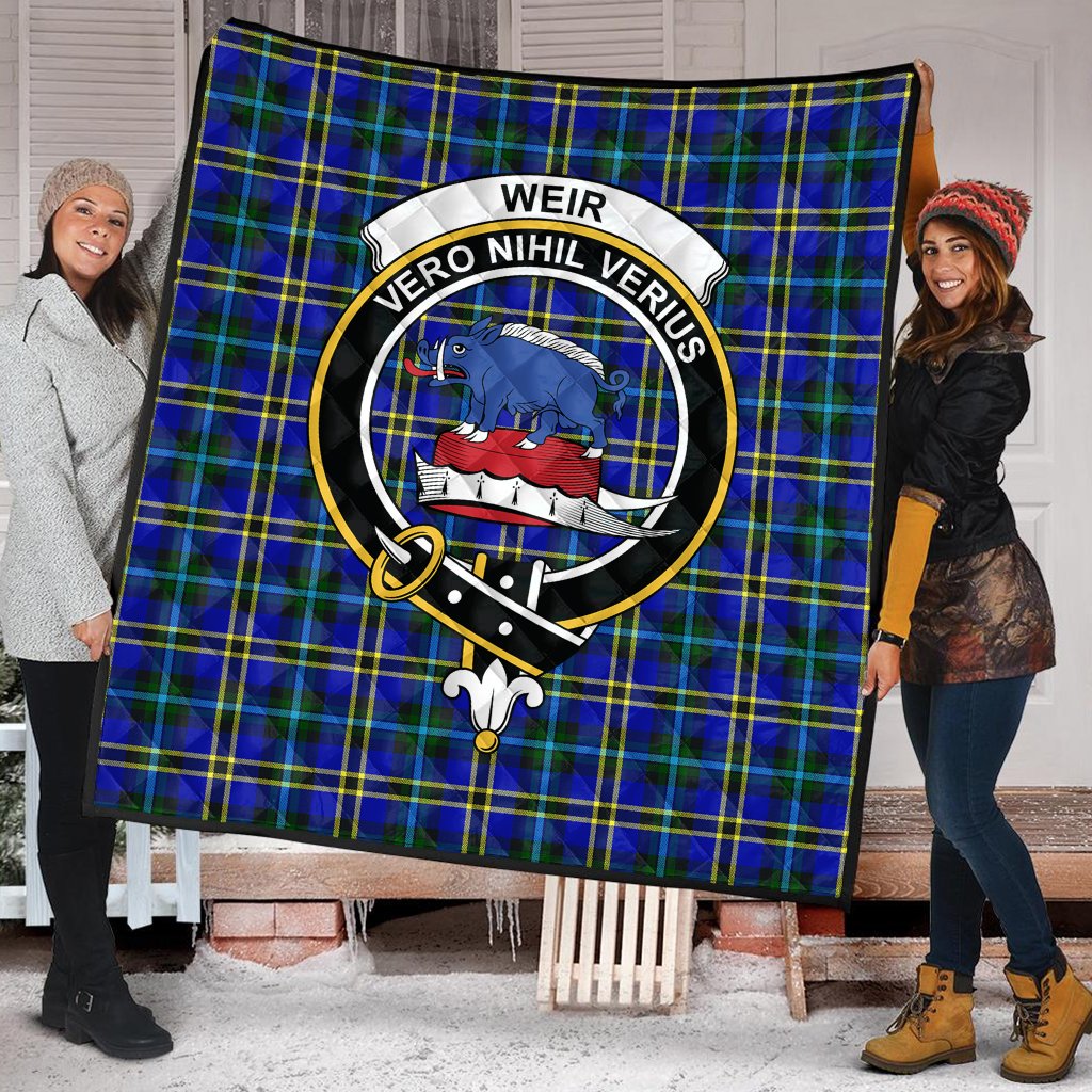 Weir Modern Tartan Crest Quilt