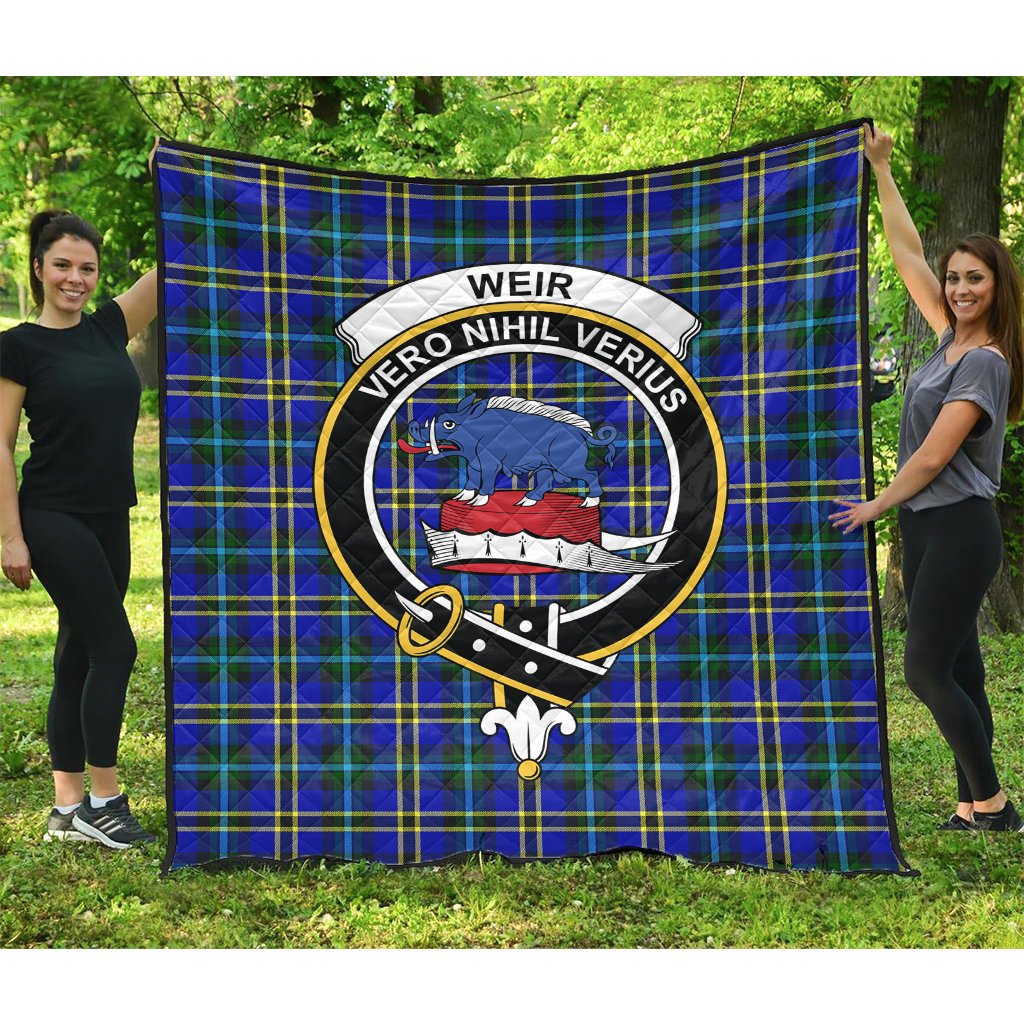 Weir Modern Tartan Crest Quilt