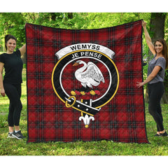 Wemyss Tartan Crest Quilt