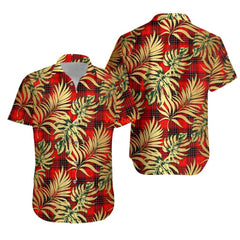 Wemyss Modern Tartan Vintage Leaves Hawaiian Shirt