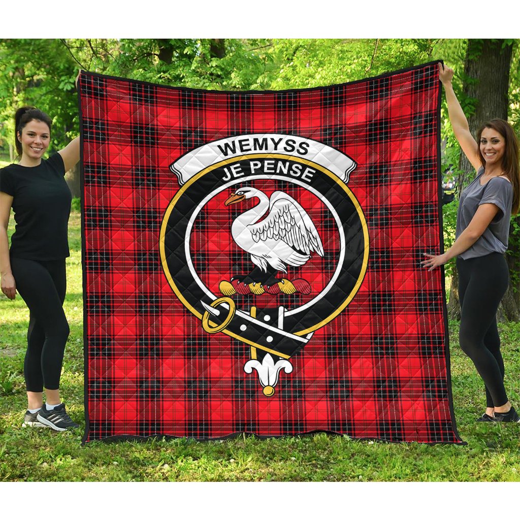 Wemyss Modern Tartan Crest Quilt