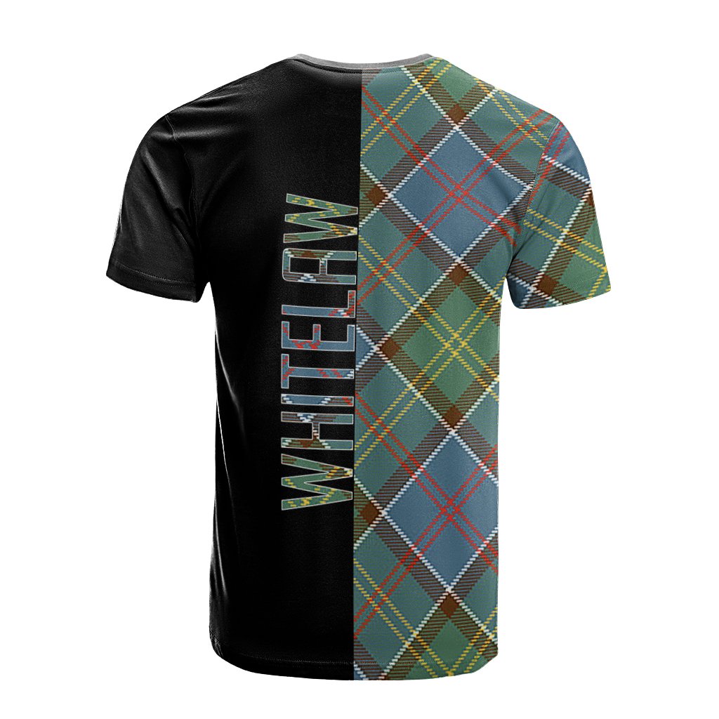 Whitelaw Tartan T-Shirt Half of Me - Cross Style