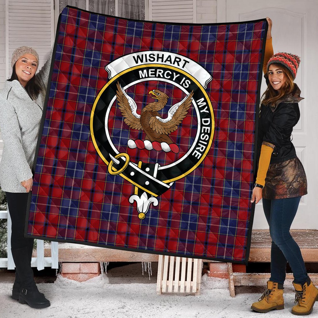 Wishart Dress Tartan Crest Quilt