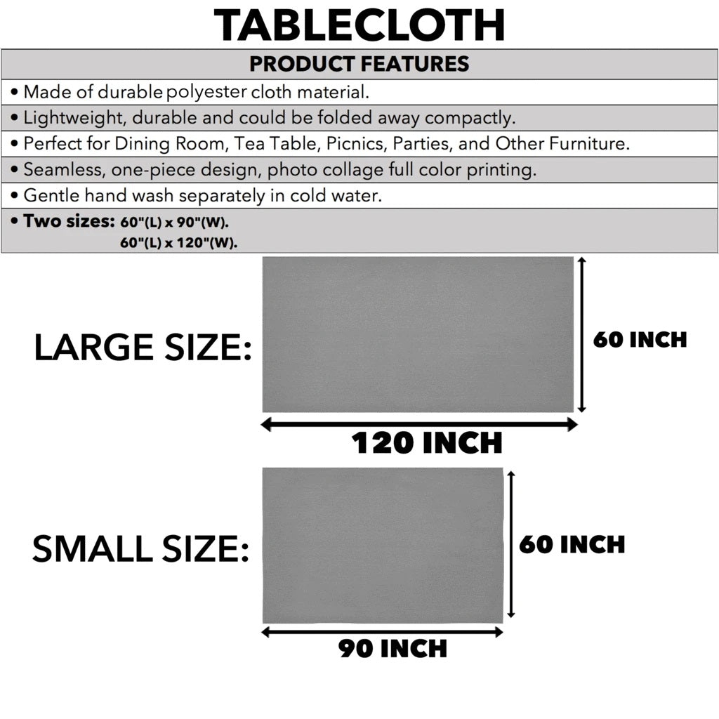 Brown Crest Tablecloth - Black Style