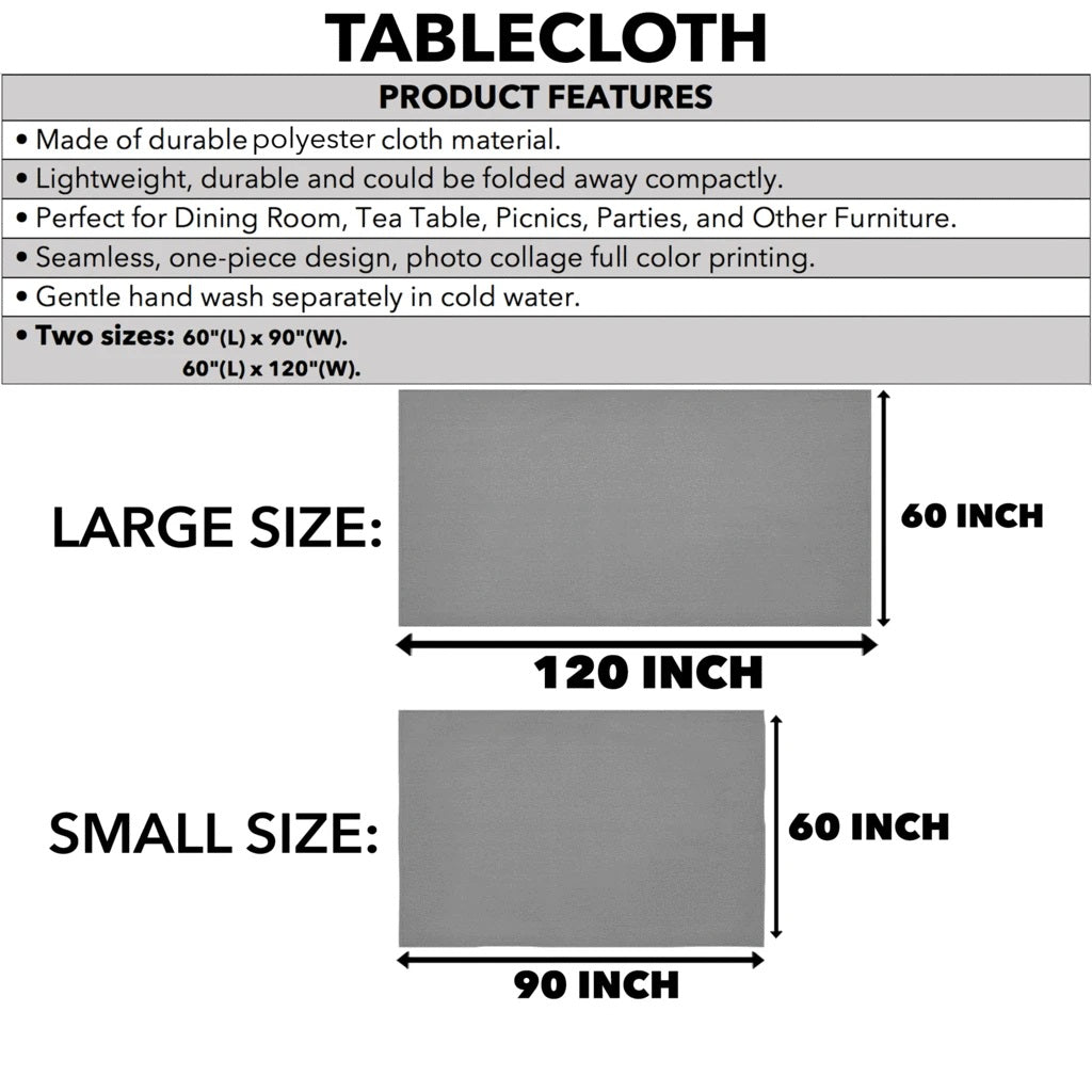 Farquharson Crest Tablecloth - Black Style